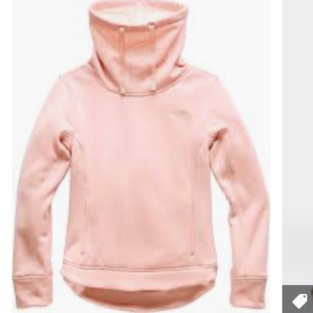 Pink North Face Pull Over